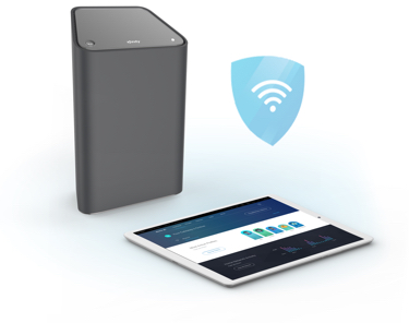 ipad, security symbol, wifi equipment